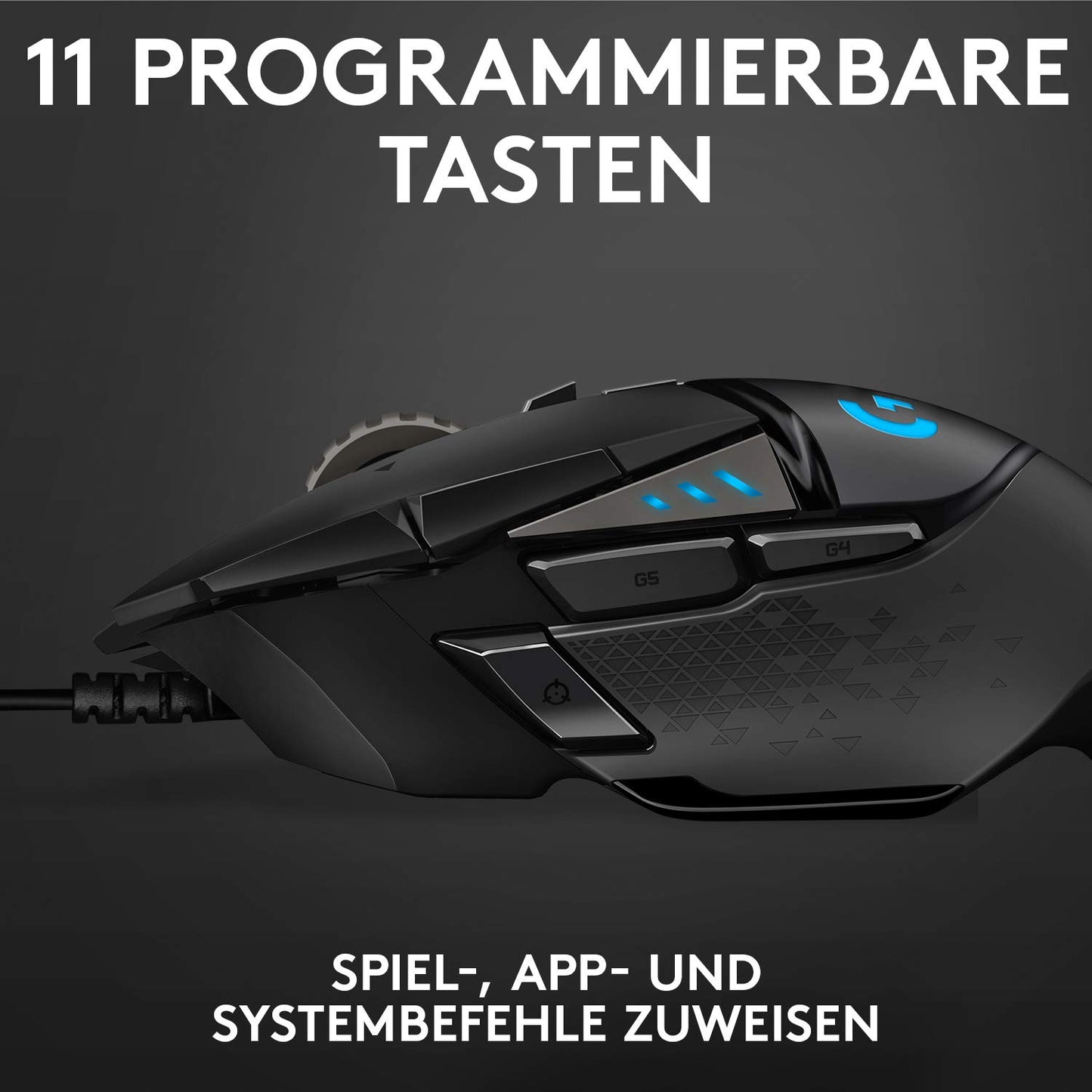 👉 Gaming-Maus mit 25K DPI optischem Sensor – RGB-Beleuchtung, Gewichtstuning, 11 programmierbare Tasten, anpassbare Profile, PC/Mac, Schwarz