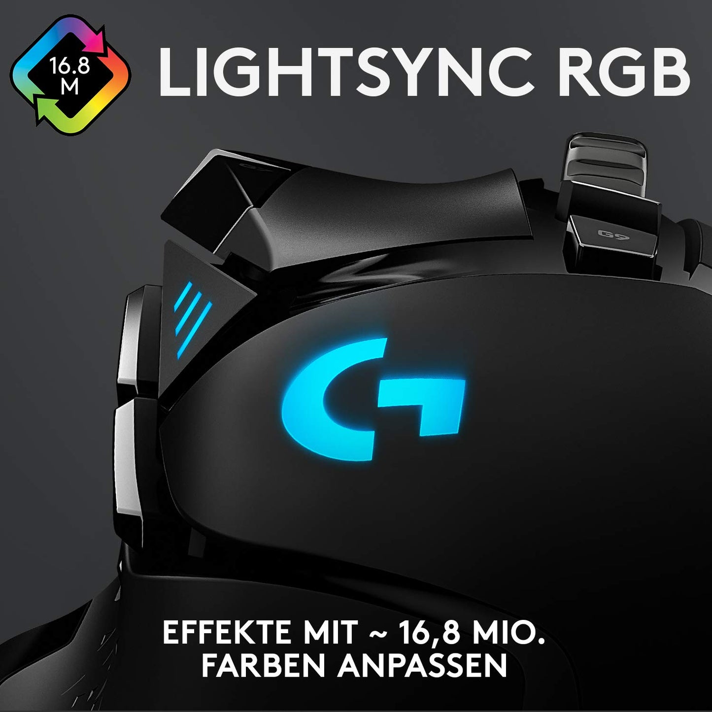 👉 Gaming-Maus mit 25K DPI optischem Sensor – RGB-Beleuchtung, Gewichtstuning, 11 programmierbare Tasten, anpassbare Profile, PC/Mac, Schwarz