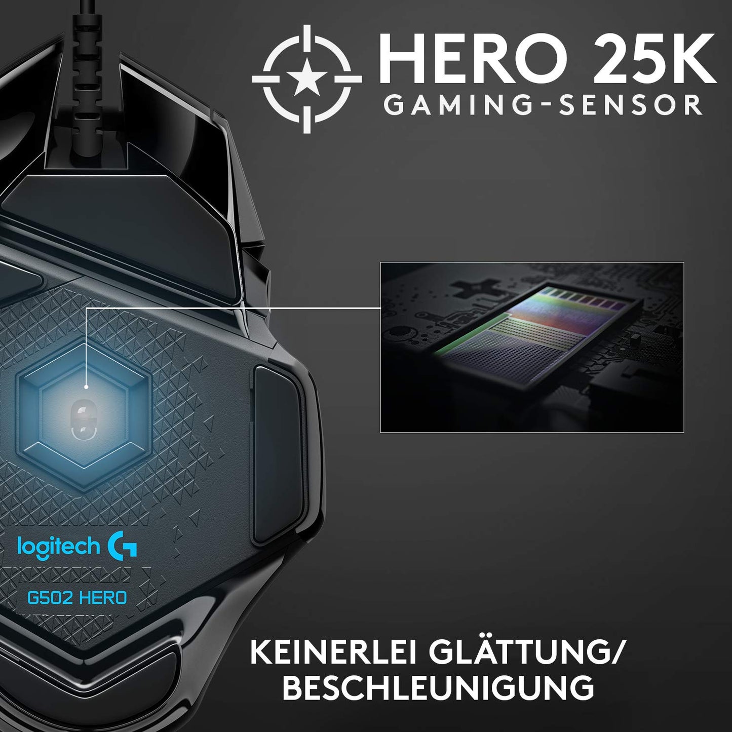 👉 Gaming-Maus mit 25K DPI optischem Sensor – RGB-Beleuchtung, Gewichtstuning, 11 programmierbare Tasten, anpassbare Profile, PC/Mac, Schwarz