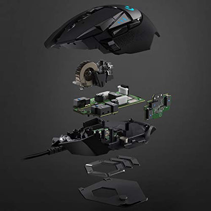 👉 Gaming-Maus mit 25K DPI optischem Sensor – RGB-Beleuchtung, Gewichtstuning, 11 programmierbare Tasten, anpassbare Profile, PC/Mac, Schwarz